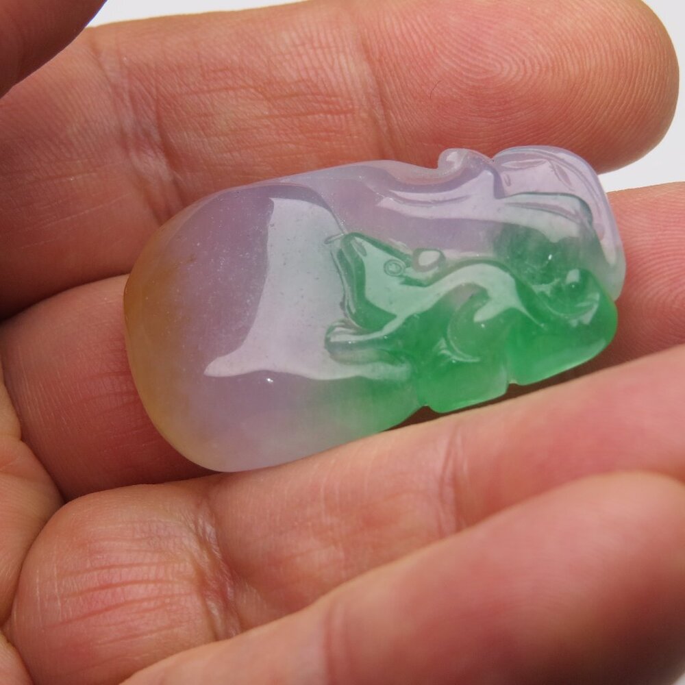 Jade Hand Made Carved Pendant